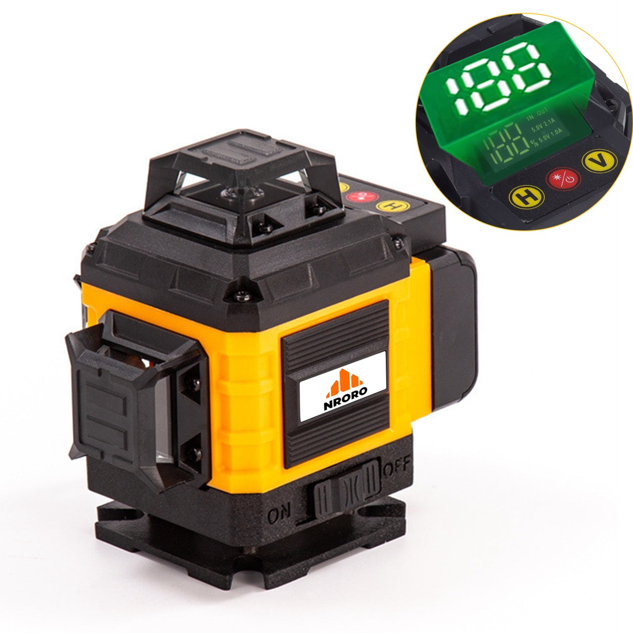 Nroro - Laser Level - Self-Leveling Green 16-lines - 14 pieces set