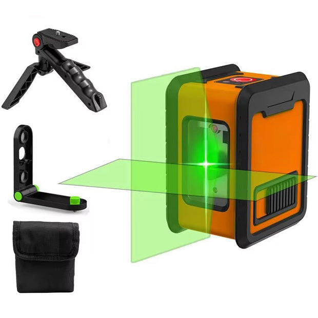 Nroro - Laser Level - Self-Leveling Green 2-lines - 4 pieces set