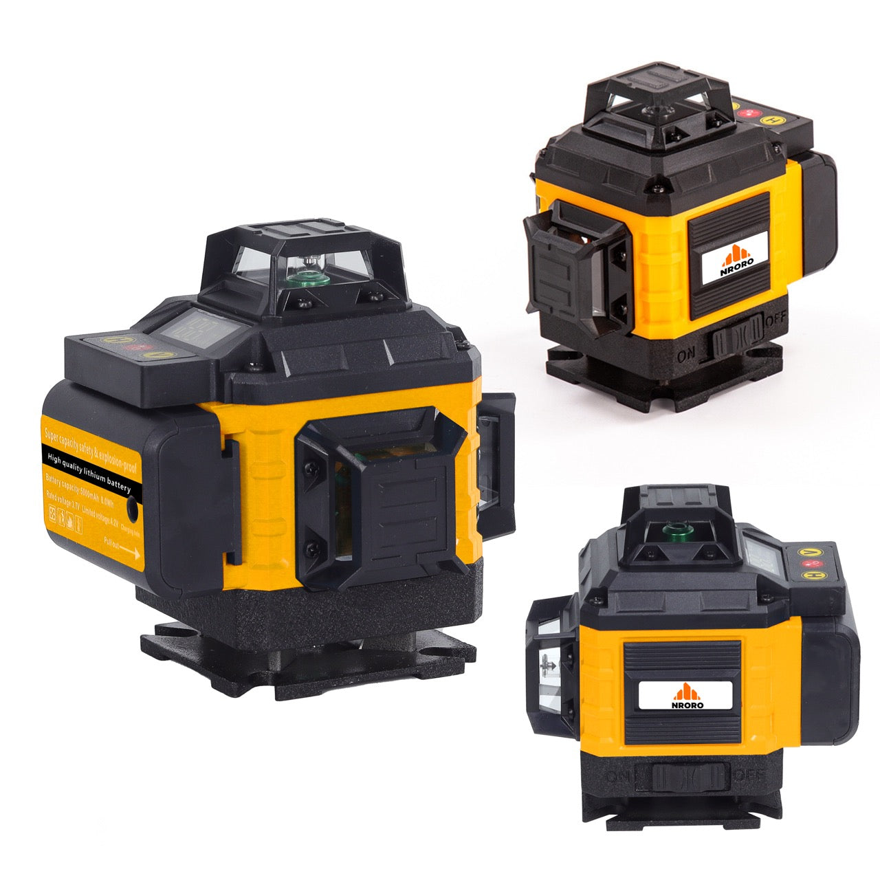 Nroro - Laser Level - Self-Leveling Green 16-lines - 14 pieces set